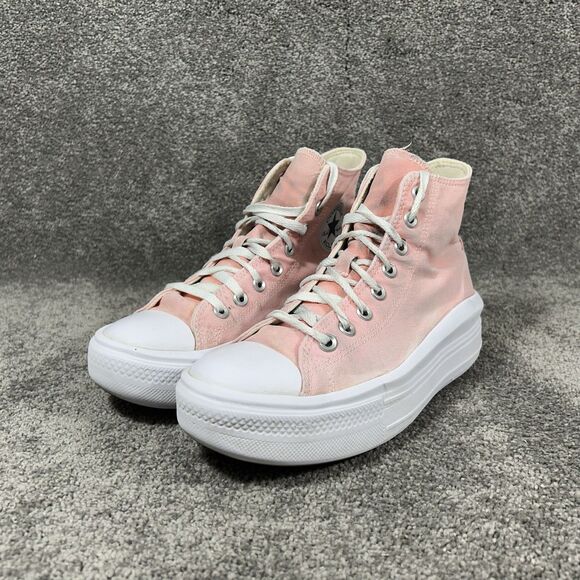 Converse CT All Star Move Hi Top A03544C Women’s Size 9 Flamingo Platform Shoes - Picture 4 of 14